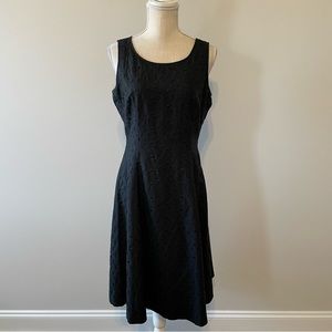 Due Per Due Black Eyelet Dress Size 6